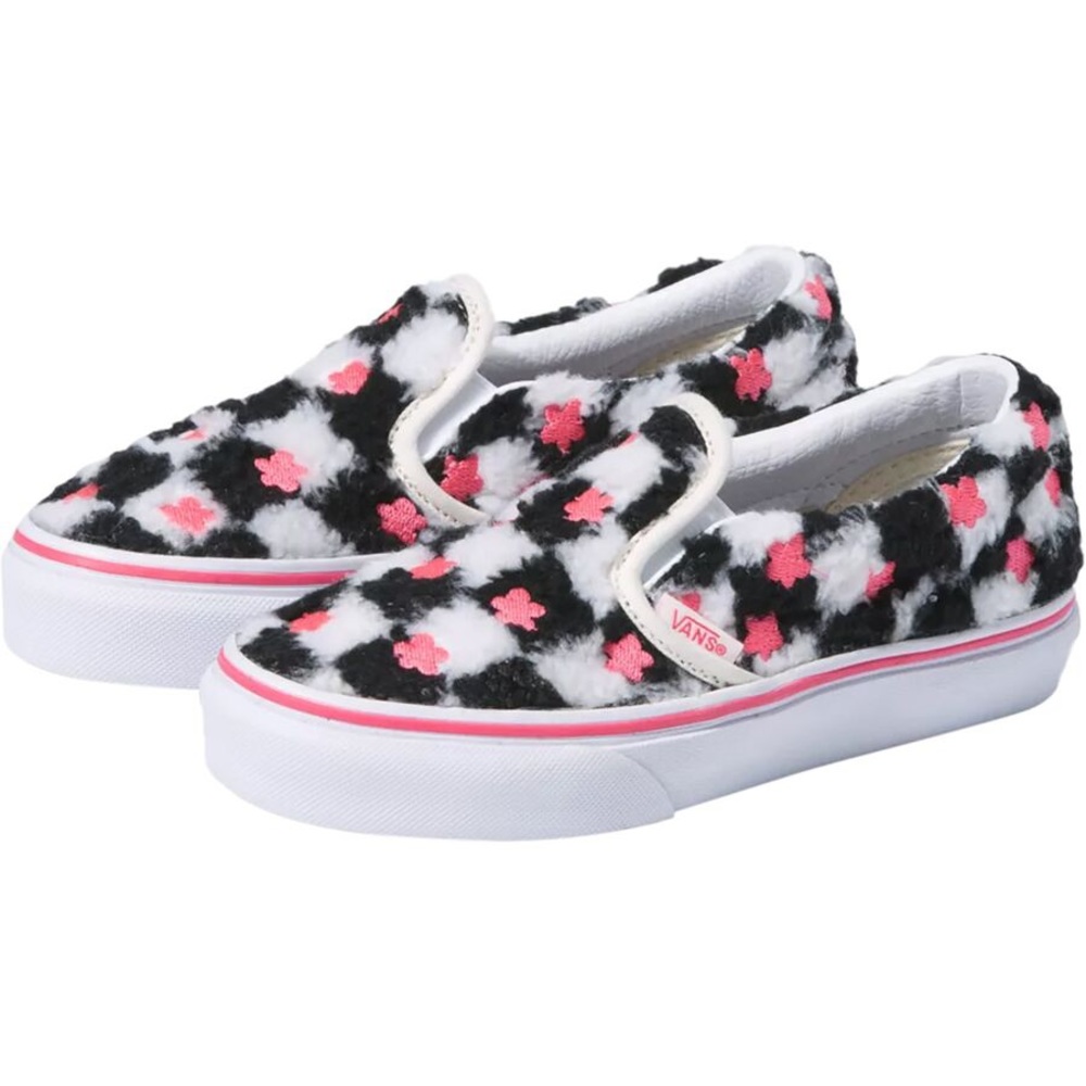 Vans Black and Pink Checkered Women's Shoes - Picture 2 of 5